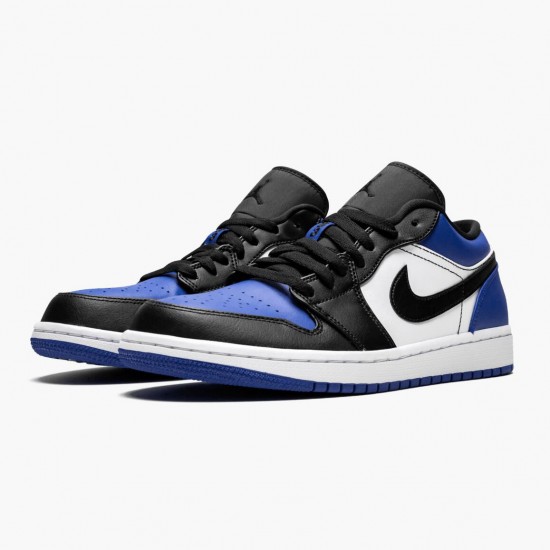 Womens/Mens Nike Jordan 1 Low Royal Toe Sport Royal/Black/White Jordan Shoes