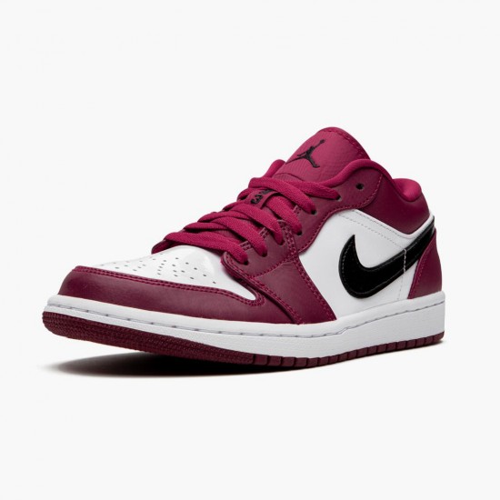 Womens/Mens Nike Jordan 1 Retro Low Noble Red Noble Red/Black White Jordan Shoes