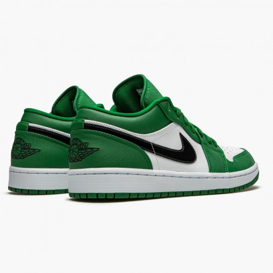 Womens/Mens Nike Jordan 1 Retro Low Pine Green Pine Green/Black White Jordan Shoes