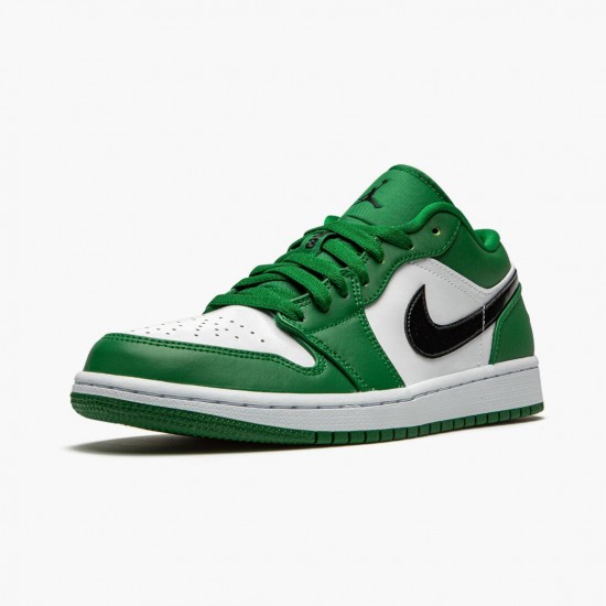 Womens/Mens Nike Jordan 1 Retro Low Pine Green Pine Green/Black White Jordan Shoes