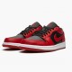 Womens/Mens Nike Jordan 1 Retro Low Reverse Bred Gym Red/Black Gym Red/White Jordan Shoes