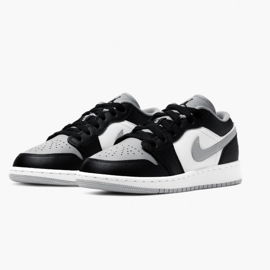 Womens/Mens Nike Jordan 1 Retro Low Smoke Grey Black/Black/Lt Smoke Grey Jordan Shoes