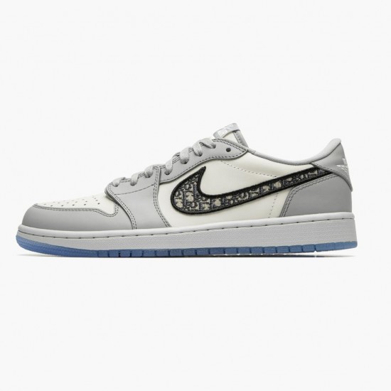 Womens/Mens Nike Jordan 1 Retro Low Wolf Grey Sail Photoson Dust Wolf Grey/Sail/Photon Dust/White Jordan Shoes