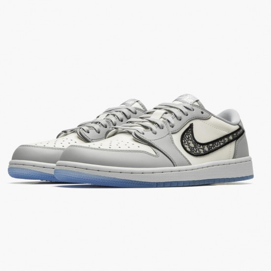 Womens/Mens Nike Jordan 1 Retro Low Wolf Grey Sail Photoson Dust Wolf Grey/Sail/Photon Dust/White Jordan Shoes