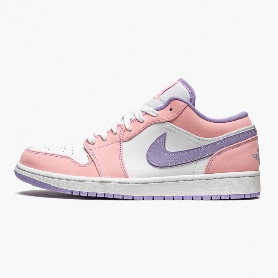 Womens Nike Jordan 1 Low SE Arctic Punch Arctic Punch/Purple Pulse White Jordan Shoes