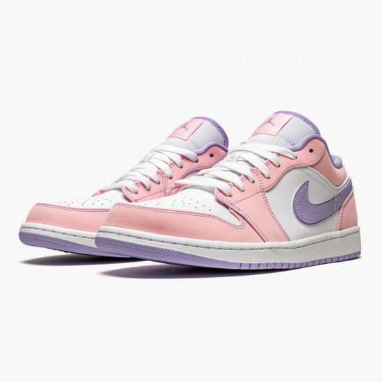 Womens Nike Jordan 1 Low SE Arctic Punch Arctic Punch/Purple Pulse White Jordan Shoes