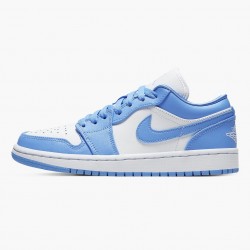 Men's Nike Jordan 1 Low UNC University Blue/White Jordan Shoes