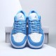 Mens Nike Jordan 1 Low UNC University Blue/White Jordan Shoes