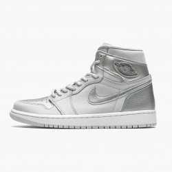 Women's/Men's Nike Jordan 1 High OG CO.JP Neutral Grey Neutral Grey/White Metallic Si Jordan Shoes