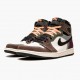 Mens Nike Jordan 1 High OG Hand Crafted Black/Archaeo Brown-Dark Chocolate Jordan Shoes