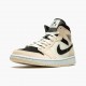 Womens/Mens Nike Jordan 1 Mid Barely Orange Guava Ice/Sail Black Jordan Shoes