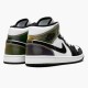 Womens/Mens Nike Jordan 1 Mid Heat Reactive White/Black/Heat Reactive Jordan Shoes