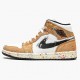 Womens/Mens Nike Jordan 1 Mid SE Brushstroke Sail/Black/Cider/Chile Red Jordan Shoes