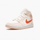 Womens/Mens Nike Jordan 1 Mid SE Corduroy Sail Sail/Orange Quartz/White/Orange Jordan Shoes