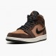 Womens/Mens Nike Jordan 1 Mid SE Dark Chocolate Dark Chocolate/Archaeo Brown/Black/Crimson Bliss Jordan Shoes