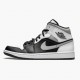 Womens/Mens Nike Jordan 1 Mid White Shadow Black/White/Lt Smoke Grey Jordan Shoes