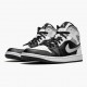 Womens/Mens Nike Jordan 1 Mid White Shadow Black/White/Lt Smoke Grey Jordan Shoes