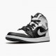 Womens/Mens Nike Jordan 1 Mid White Shadow Black/White/Lt Smoke Grey Jordan Shoes