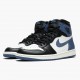 Womens/Mens Nike Jordan 1 Retro High Blue Moon Summit White/Blue Moon-Black Jordan Shoes