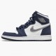 Womens/Mens Nike Jordan 1 Retro High COJP Midnight Navy White/Midnight Navy/Metallic S Jordan Shoes