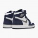 Womens/Mens Nike Jordan 1 Retro High COJP Midnight Navy White/Midnight Navy/Metallic S Jordan Shoes