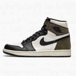 Women's/Men's Nike Jordan 1 Retro High Dark Mocha Sail/Dark Mocha Black/Black Jordan Shoes