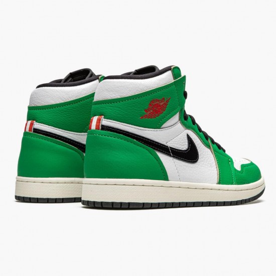 Womens/Mens Nike Jordan 1 Retro High Lucky Green Lucky Green/White/Sail/Black Jordan Shoes