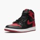 Womens/Mens Nike Jordan 1 Retro High OG Banned Bred Black/Varsity Red-White Jordan Shoes