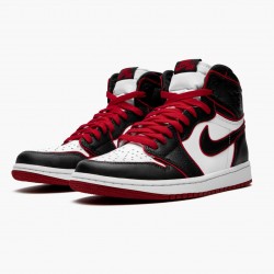 Men's Nike Jordan 1 Retro High OG Bloodline Black/Gym Red/White Jordan Shoes