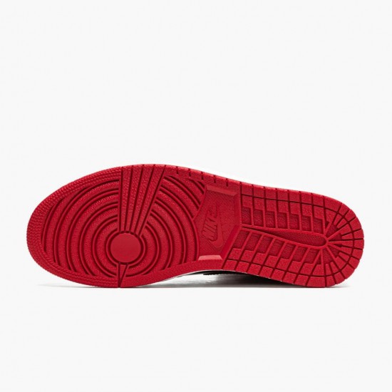Mens Nike Jordan 1 Retro High OG Patent Bred Red Black/White/Varsity Red Jordan Shoes