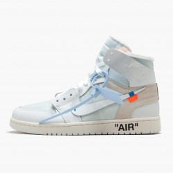 Men's Nike Jordan 1 Retro High Off-White White White Jordan Shoes