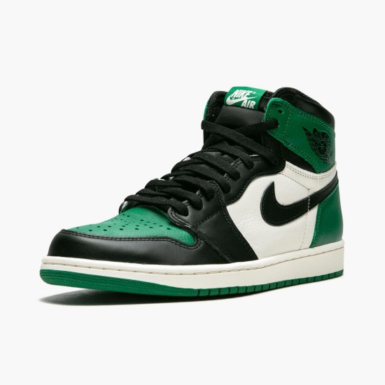 Womens/Mens Nike Jordan 1 Retro High Pine Green Pine Green/Black Sail Jordan Shoes