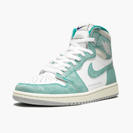 Womens/Mens Nike Jordan 1 Retro High Turbo Green Turbo Green/Sail White Jordan Shoes