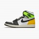 Mens Nike Jordan 1 Retro High White Black Volt University Gold White/Black-Volt-University Gold Jordan Shoes