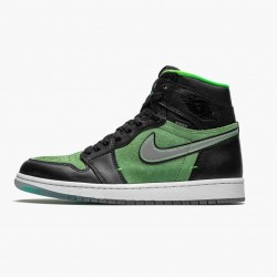 Women's/Men's Nike Jordan 1 Retro High Zoom Zen Green Black/Black Tomatillo Rage Gre Jordan Shoes