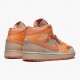 Womens/Mens Nike Jordan 1 Mid Apricot Orange Apricot Agate Terra Blush Atomic Orange/Apricot Agate/Terra Blush Jordan Shoes