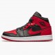 Womens/Mens Nike Jordan 1 Mid Banned 2020 Black/University Red/Black Whi Jordan Shoes