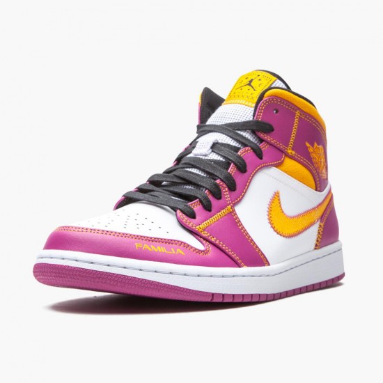 Womens/Mens Nike Jordan 1 Mid Dia de los Muertos Purple Jordan Shoes