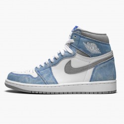 Women's/Men's Nike Jordan 1 Retro High OG Hyper Royal Hyper Royal/Light Smoke Grey W Jordan Shoes