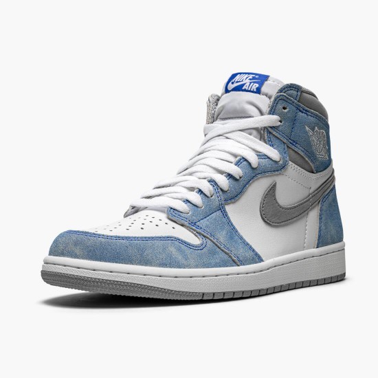 Womens/Mens Nike Jordan 1 Retro High OG Hyper Royal Hyper Royal/Light Smoke Grey W Jordan Shoes