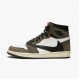 Womens/Mens Nike Jordan 1 High OG TS SP Travis Scott Sail/Dark Mocha/University Red Jordan Shoes