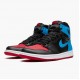 Mens Nike Jordan 1 High OG UNC To Chicago Black/Dark Powder Blue/Gym Red Jordan Shoes