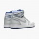 Mens Nike Jordan 1 High Zoom Racer Blue Whit/White-Racer Blue Jordan Shoes