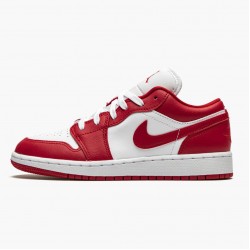 Men's Nike Jordan 1 Low Gym Red/White Gym Red/Gym Red White Jordan Shoes