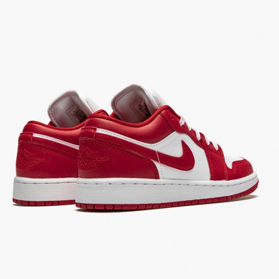 Mens Nike Jordan 1 Low Gym Red/White Gym Red/Gym Red White Jordan Shoes