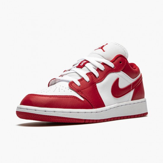Mens Nike Jordan 1 Low Gym Red/White Gym Red/Gym Red White Jordan Shoes