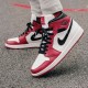 Womens/Mens Nike Jordan 1 Mid Chicago 2020 White/Gym Red/Black Jordan Shoes