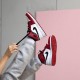 Womens/Mens Nike Jordan 1 Mid Chicago 2020 White/Gym Red/Black Jordan Shoes