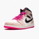 Womens/Mens Nike Jordan 1 Mid Crimson Tint Crimson Tint/Hyper Pink/Black Jordan Shoes