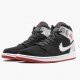 Mens Nike Jordan 1 Mid Johnny Kilroy Black/Gym Red/Metallic Silver Jordan Shoes